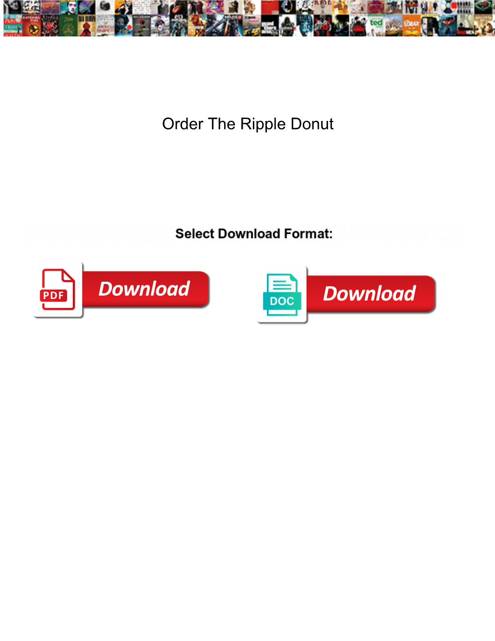 Order the Ripple Donut