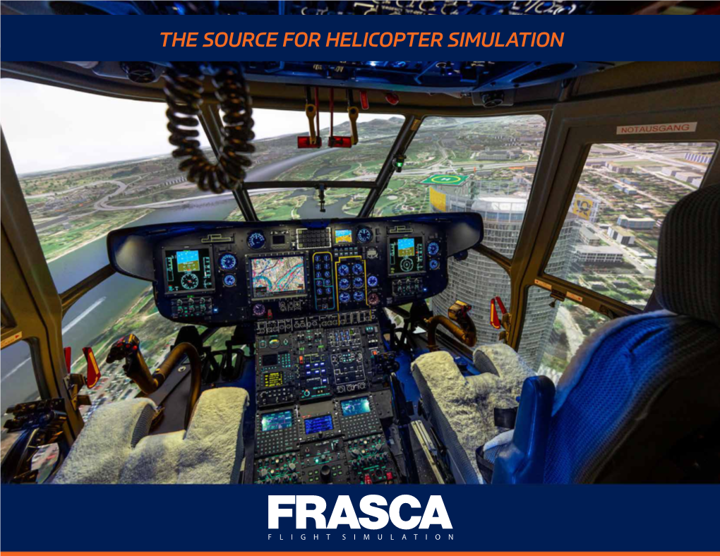 Helicopter Simulation Frasca Where Simulation and Reality Meet