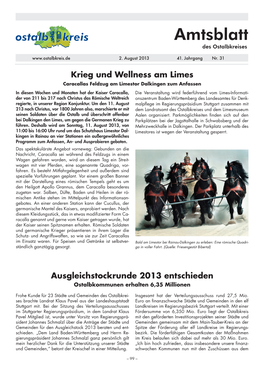 Amtsblatt Des Ostalbkreises