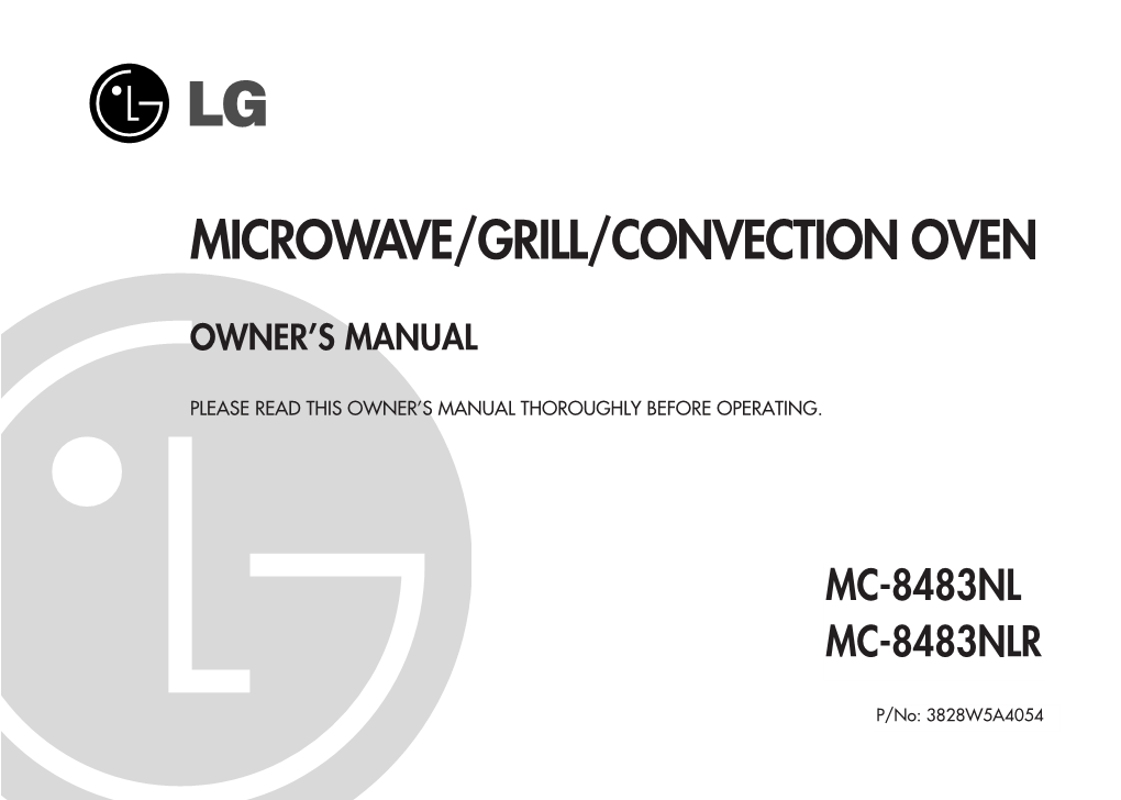 Microwave/Grill/Convection Oven