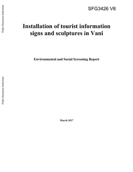 Installation of Tourist Information Signs And