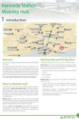 Welcome What Is a Mobility Hub? Mobility Hubs and the Big Move