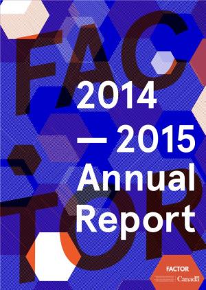 FACTOR Annual Report 2014-15