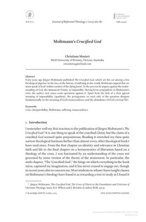 Moltmann's Crucified