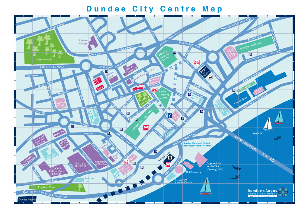 Dundee City Centre Map