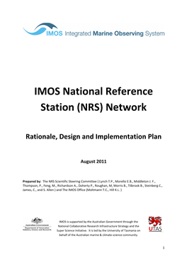 IMOS National Reference Station (NRS) Network