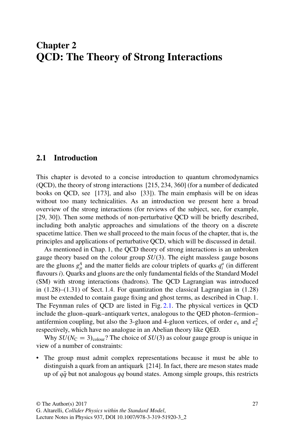 Chapter 2 QCD: the Theory of Strong Interactions