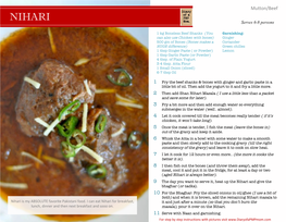 NIHARI KABABSKABABS KE SAMOSAY Servesmakesmakes 6 1212-8 Bunpersonsbun Kababskababs