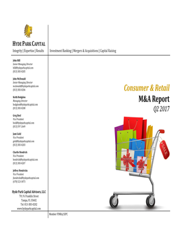 Consumer & Retail M&A Report