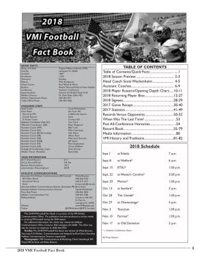 2018 VMI Football Fact Book 9-6 Layout 1