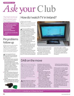 DAB on the Move How Do I Watch TV in Ireland?