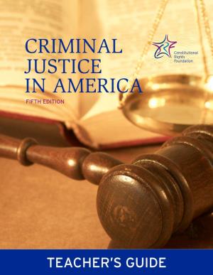 Criminal Justice in America Fifth Edition