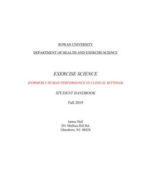 Exercise Science Handbook