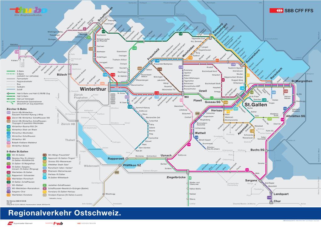 Karte "Regionalverkehr Ostschweiz"