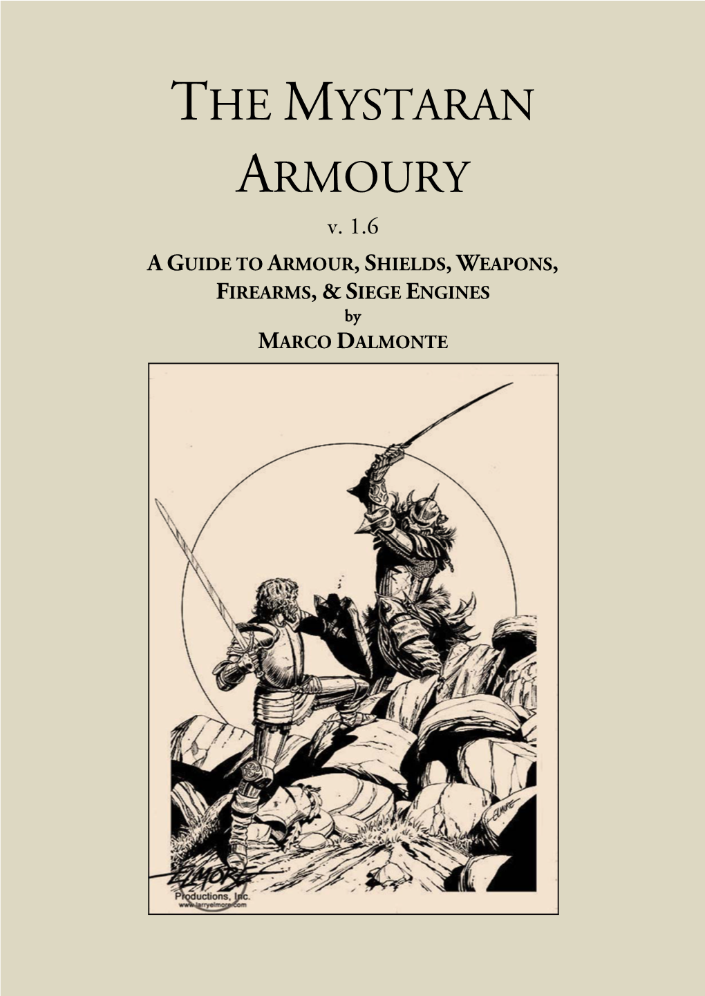 THE MYSTARAN ARMOURY V