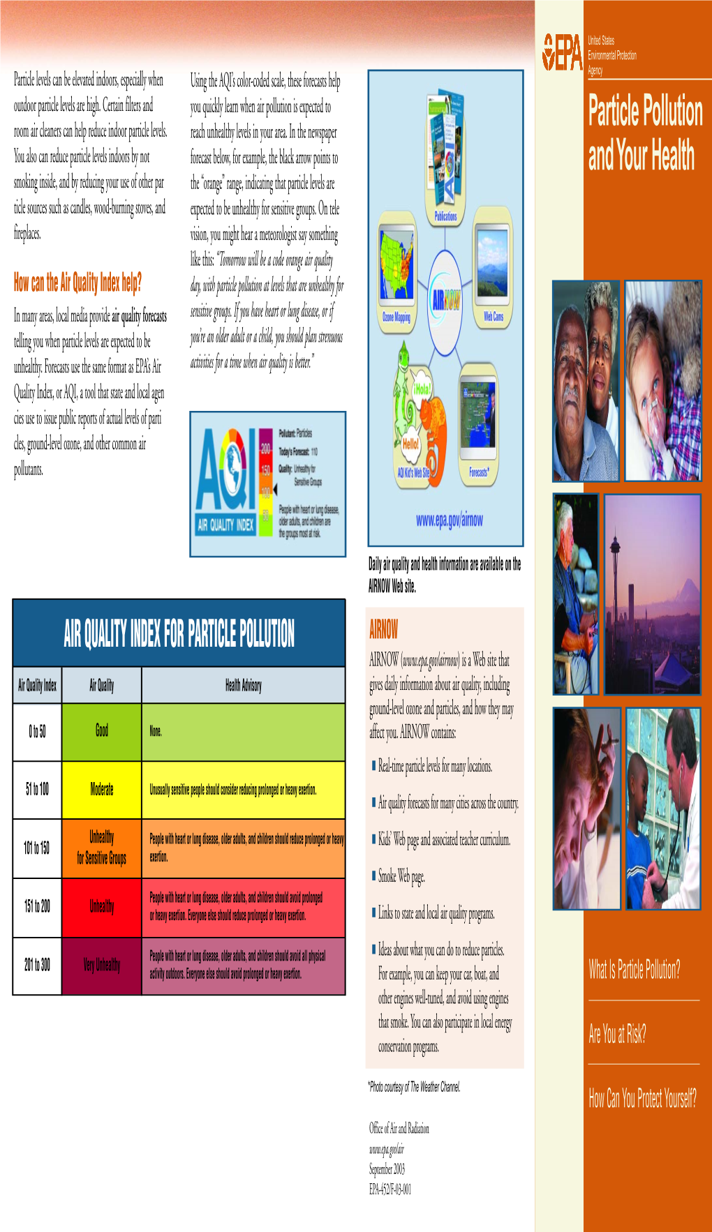 EPA's Particle Pollution and Your Health