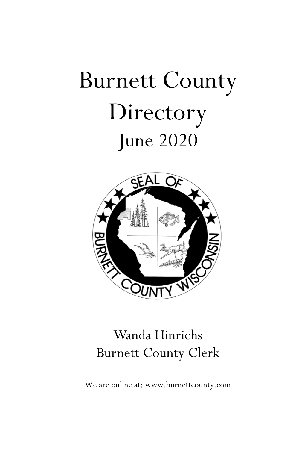 Burnett County Directory June 2020