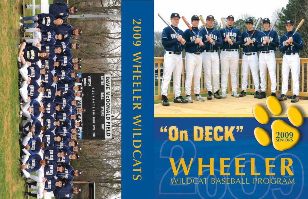 Wheeler Baseball Program 2009