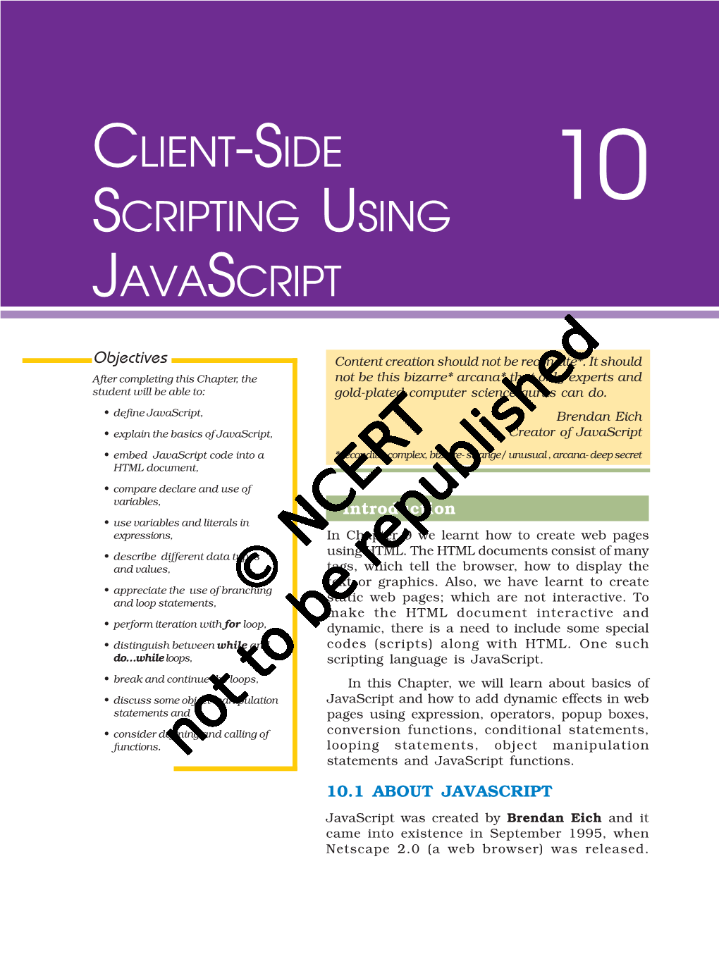Client-Side Scripting Using Javascript