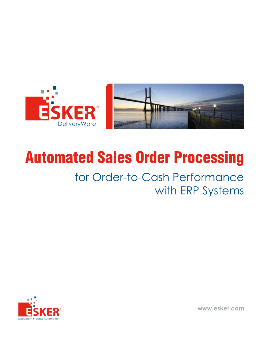 Automated Sales Order Processing for Order-To-Cash Performance with ERP Systems