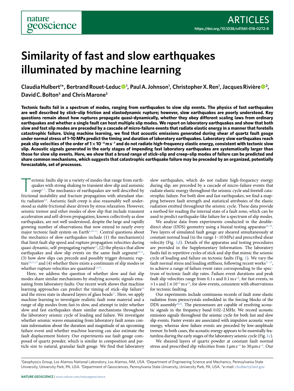 Similarity of Fast and Slow Earthquakes Illuminated by Machine Learning