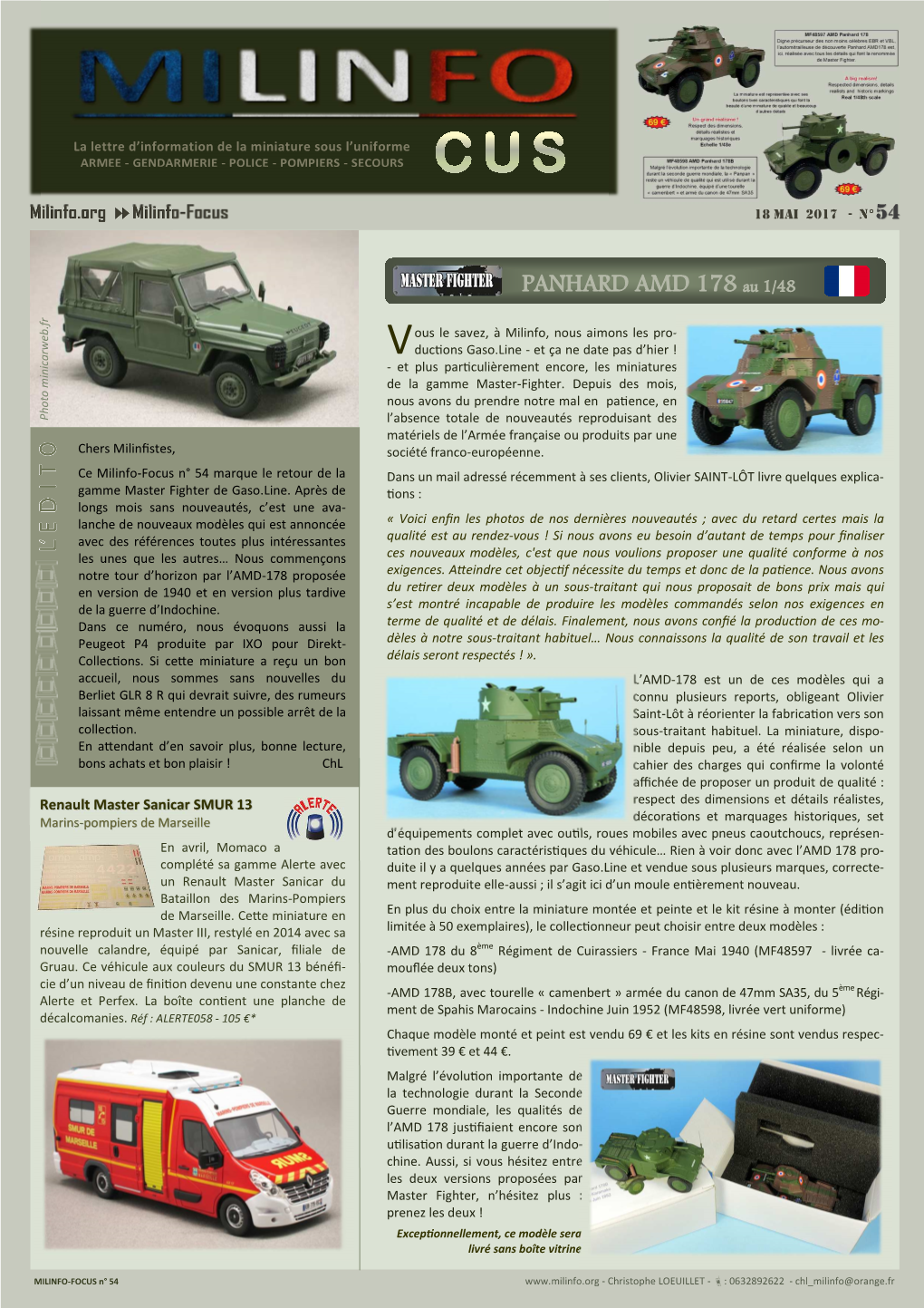 Milinfo Focus N° 54 Peugeot P4 Direkt Ixo Et AMD 178.Pub