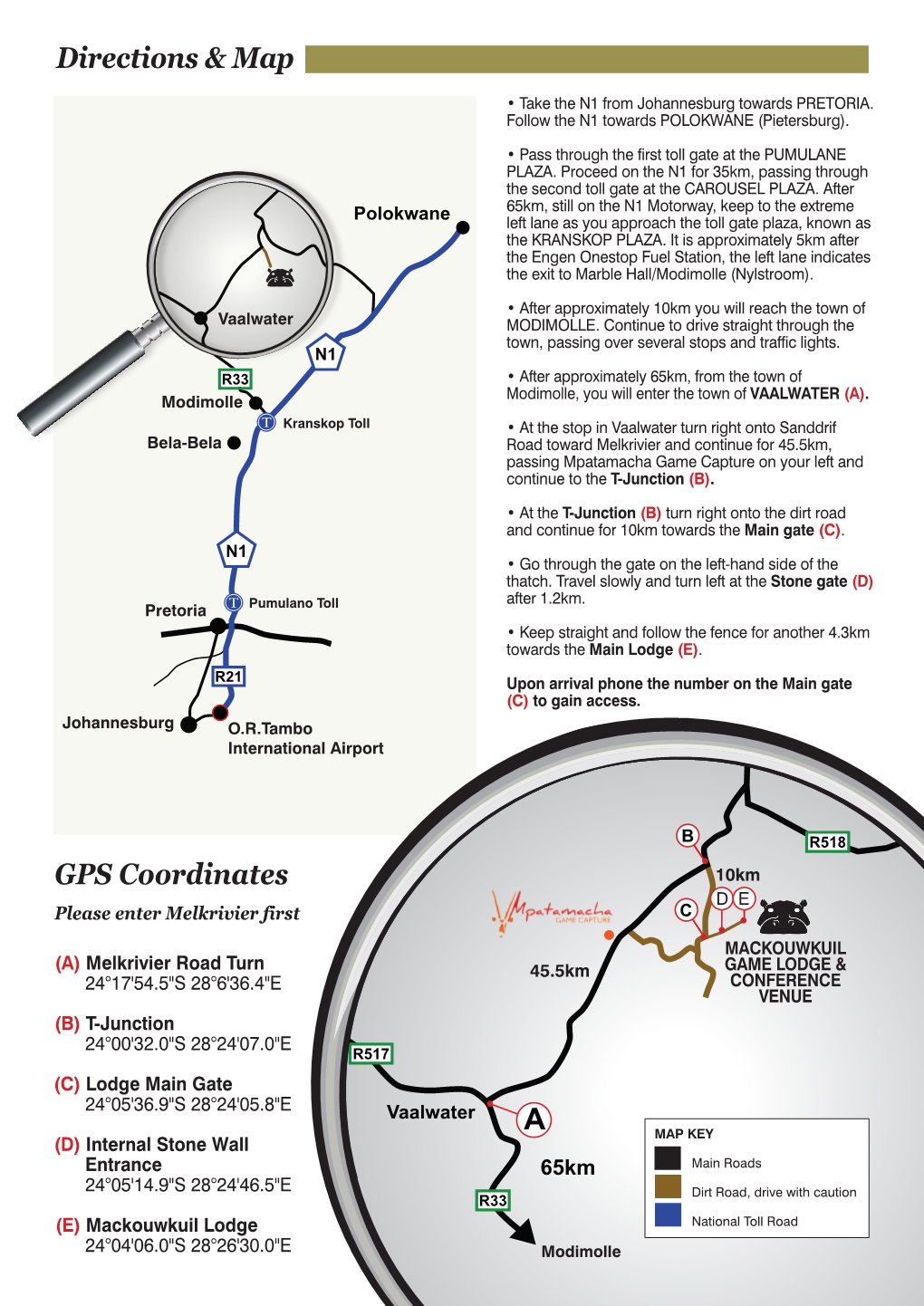 GPS Coordinates Directions &