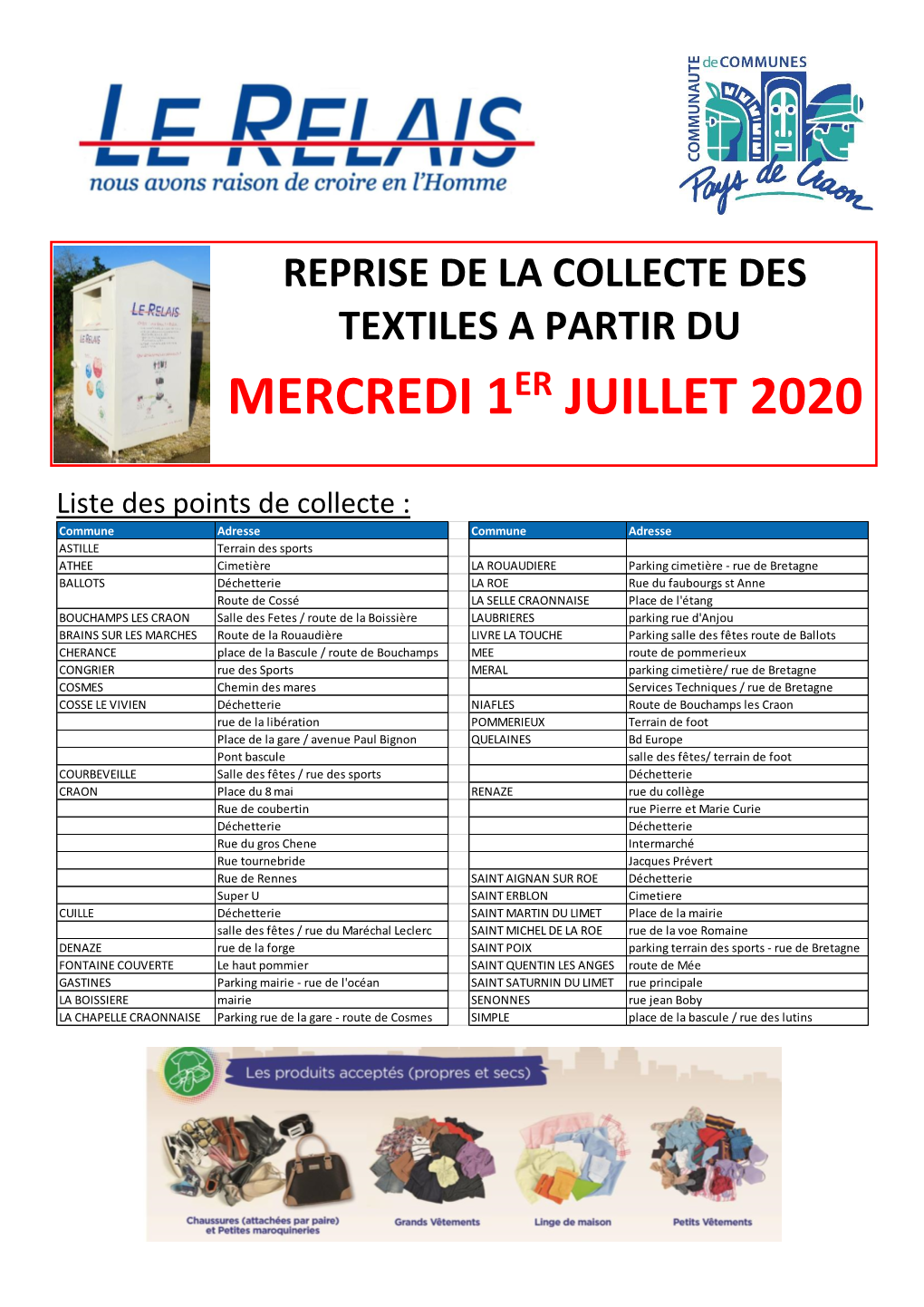 Mercredi 1Er Juillet 2020