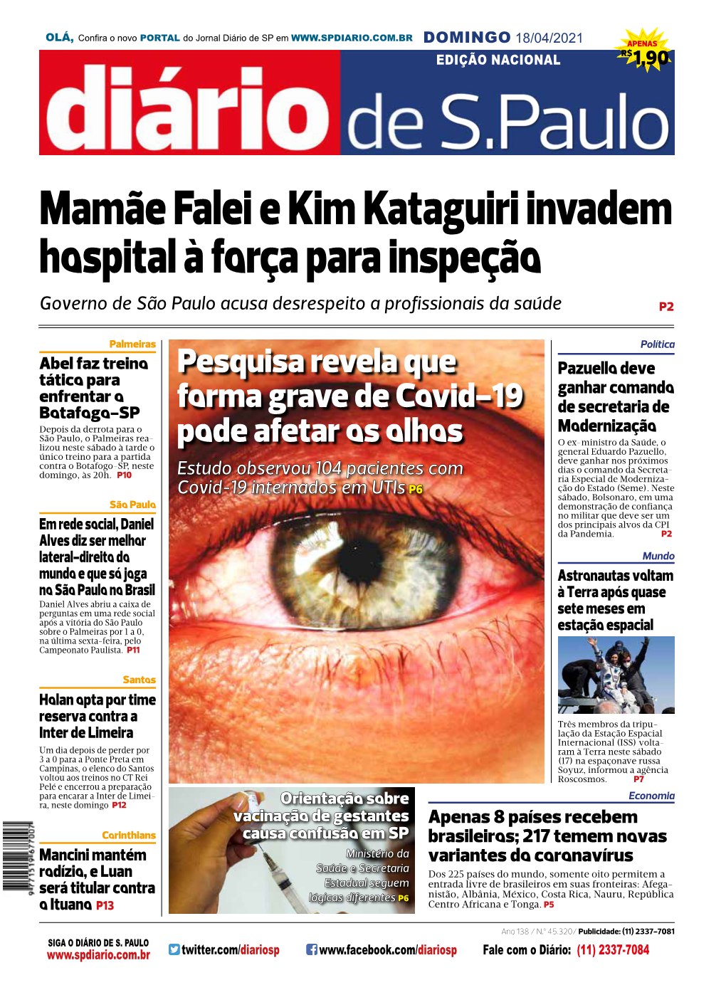Mamãe Falei E Kim Kataguiri Invadem Hospital À Força Para Inspeção