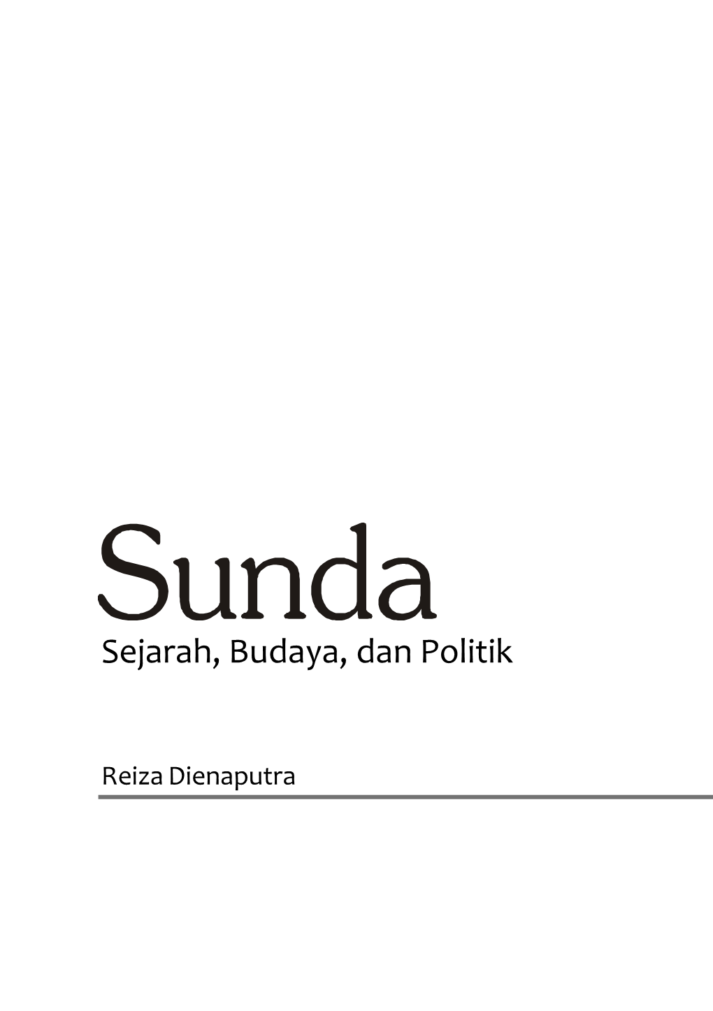 Sunda (Sejarah, Budaya, Dan Politik)