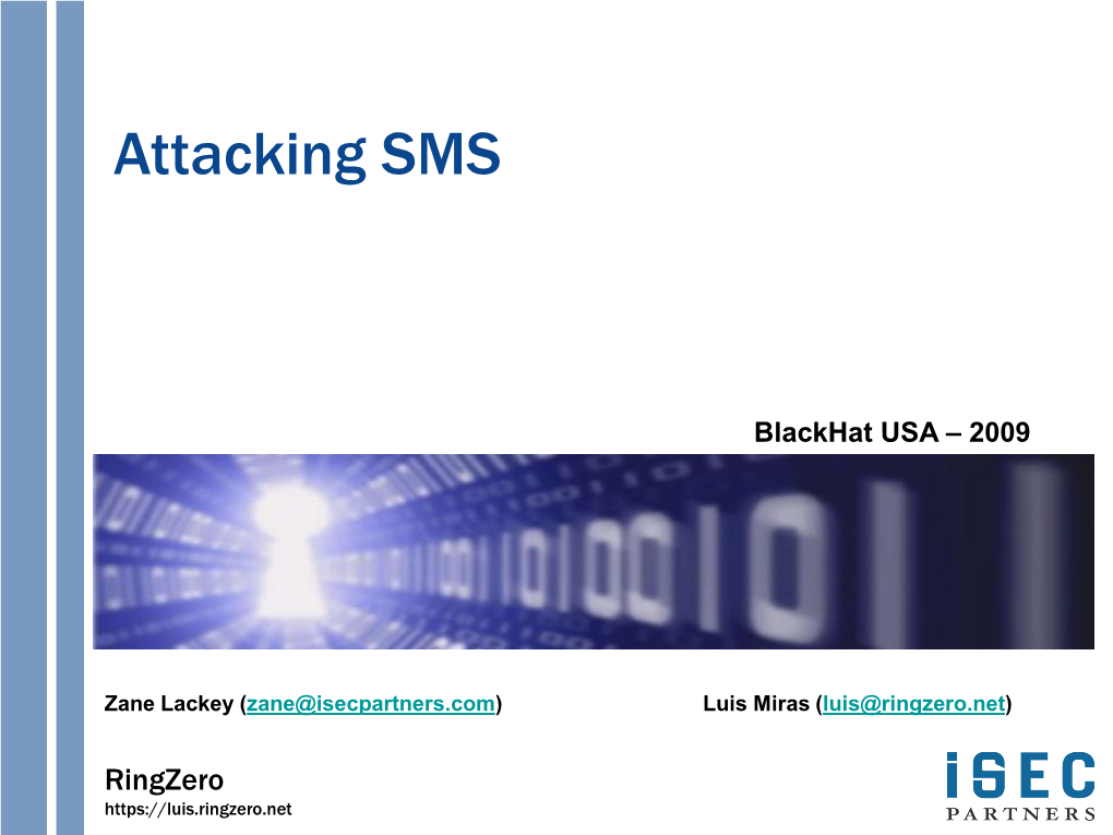 Attacking SMS