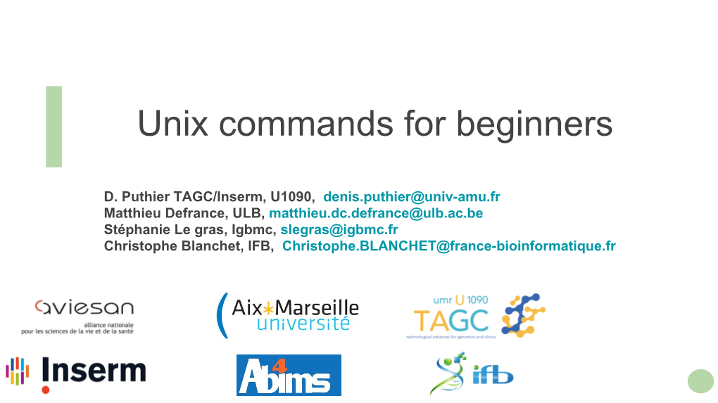 Unix Commands for Beginners