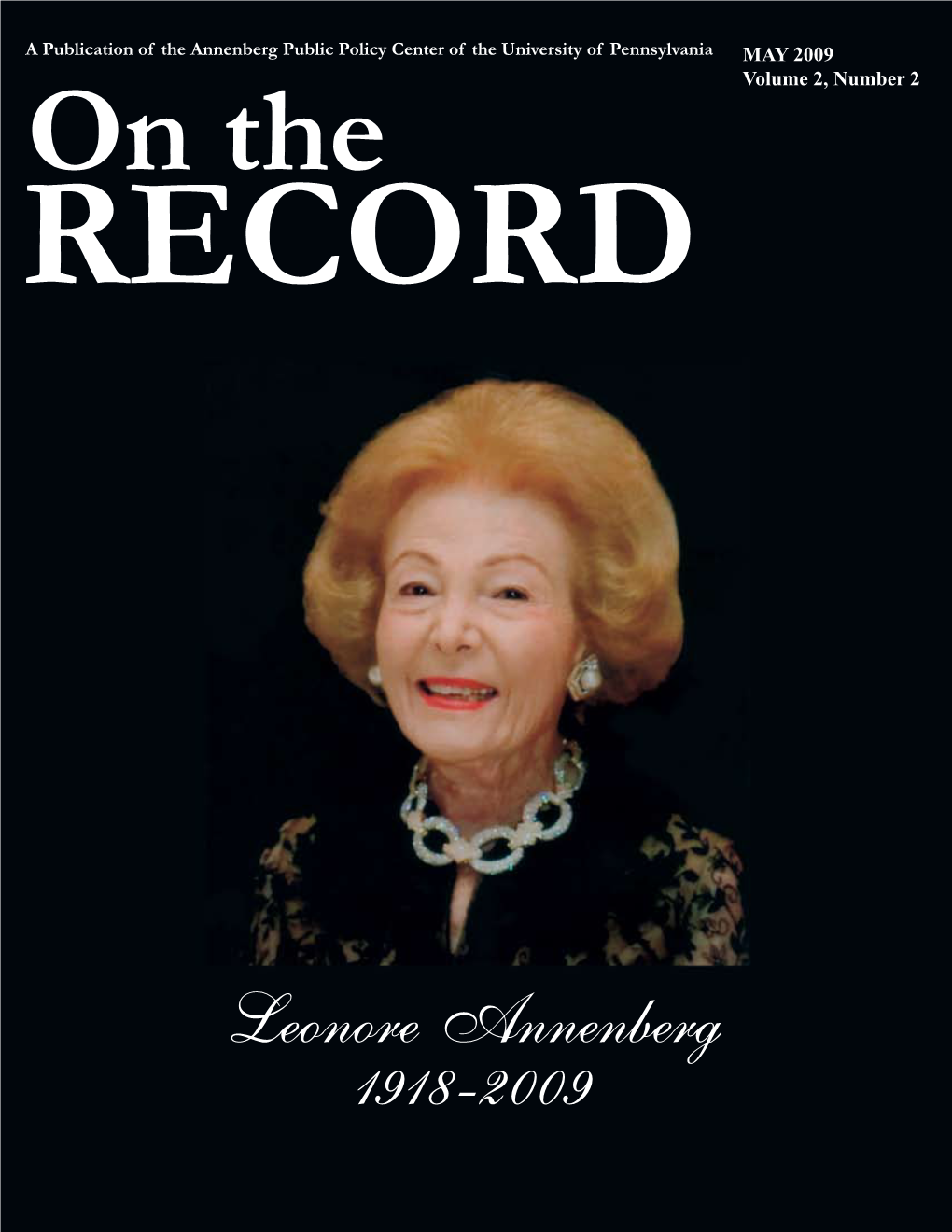 Leonore Annenberg 1918-2009