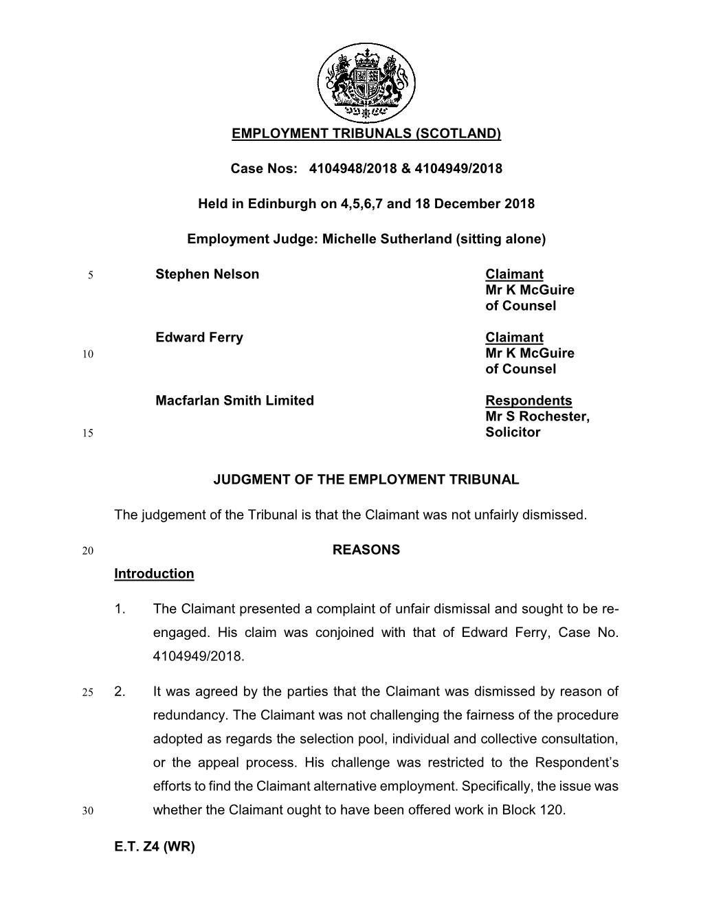 Employment Tribunals (Scotland)