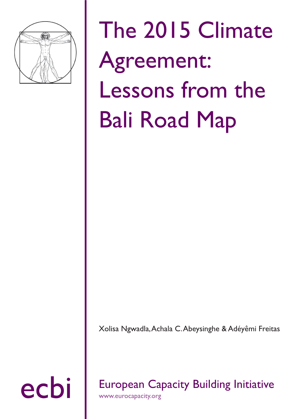 The 2015 Climate Agreement: Lessons from the Bali Road Map