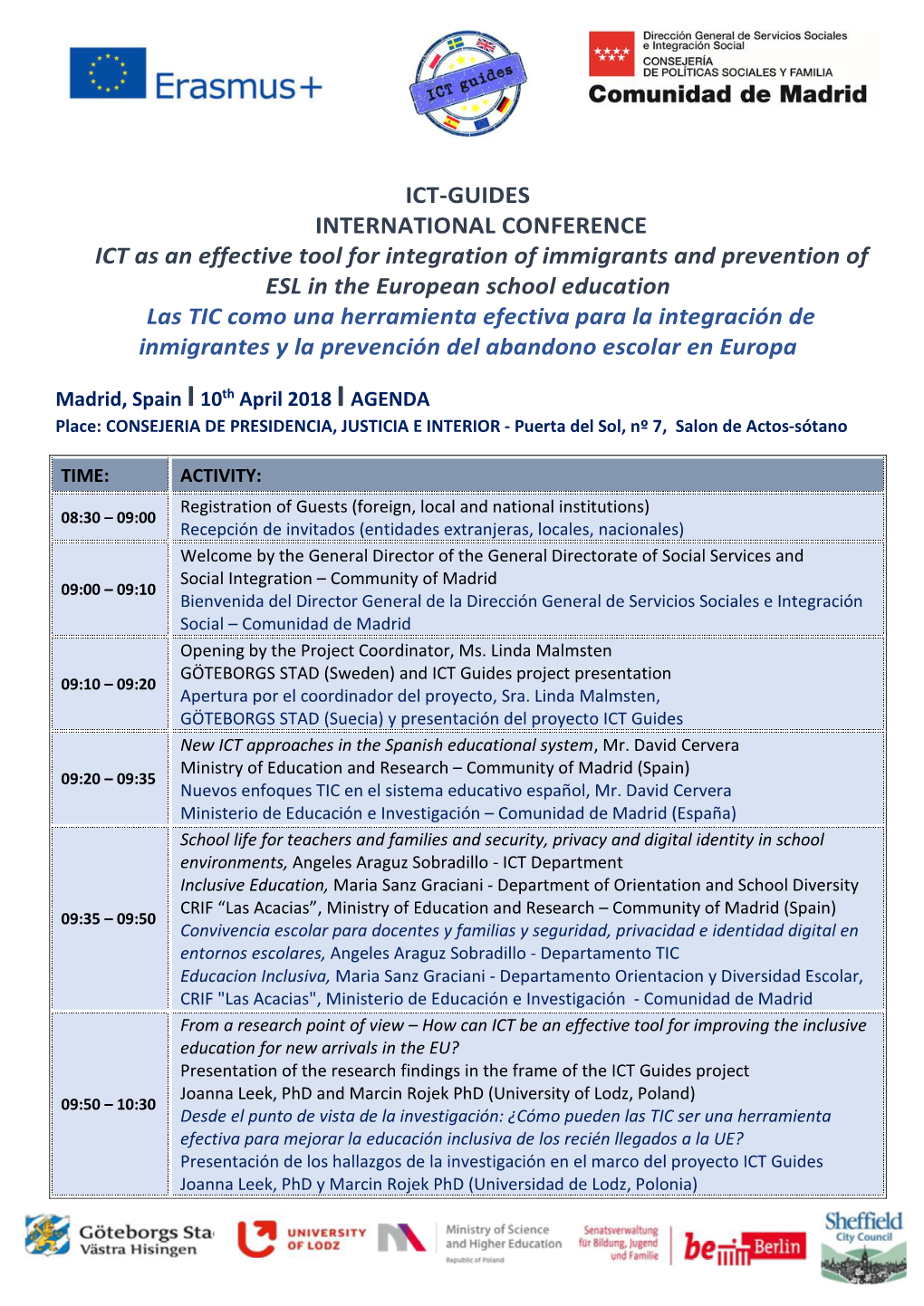 ICT-GUIDES INTERNATIONAL CONFERENCE ICT As an Effective