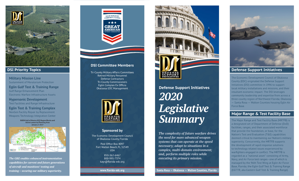 2020 Legislative Summary Brochure