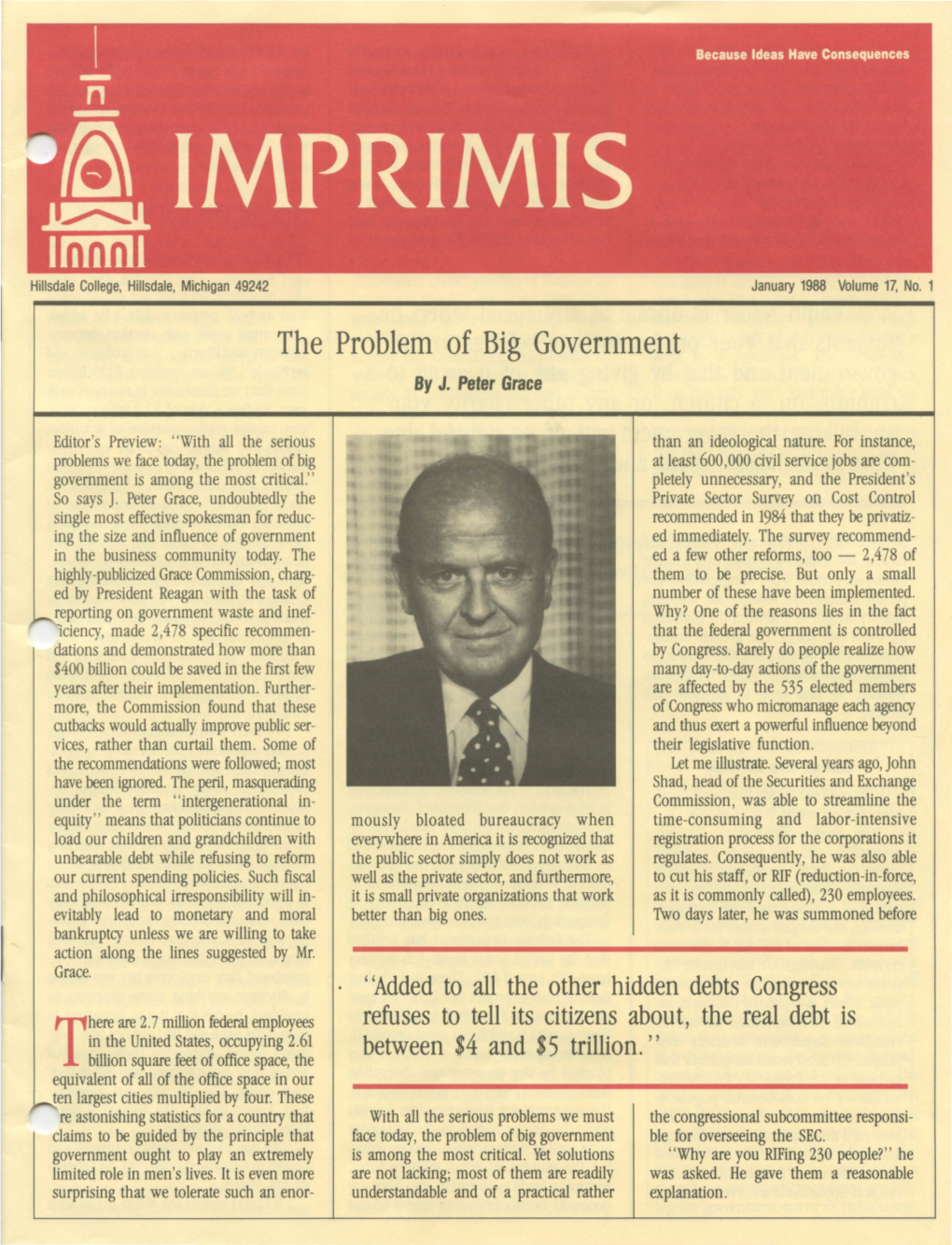 The Problem of Big Government by J