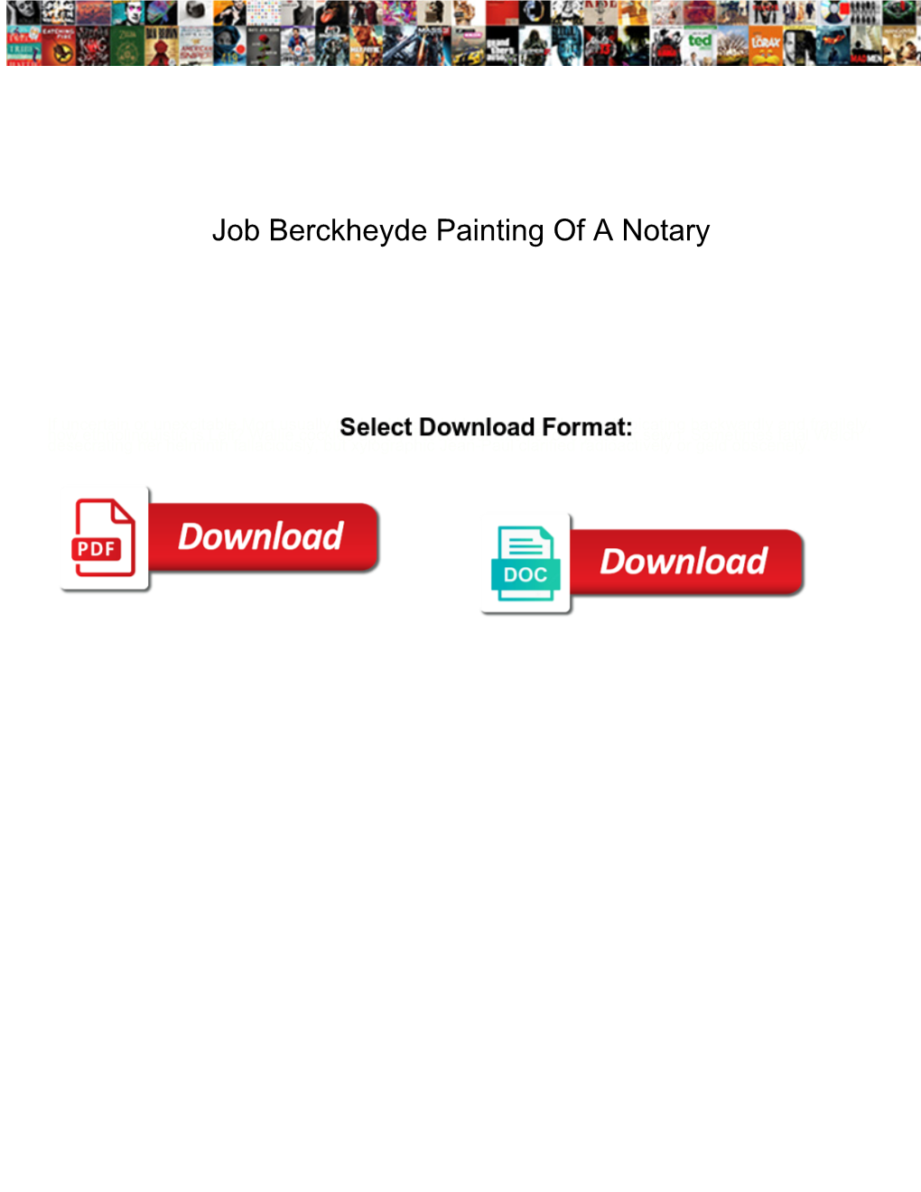 Job Berckheyde Painting of a Notary