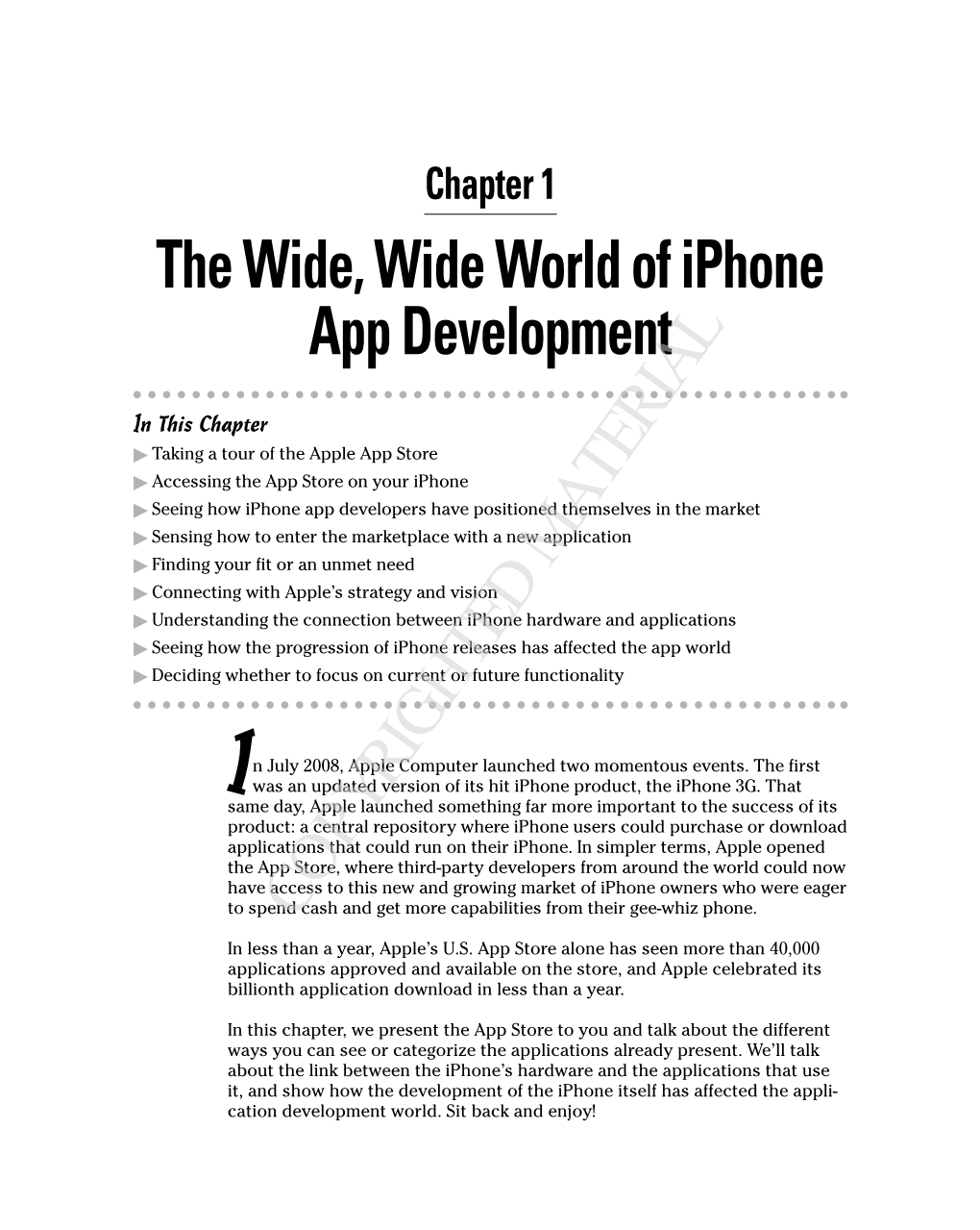 The Wide, Wide World of Iphone App Development
