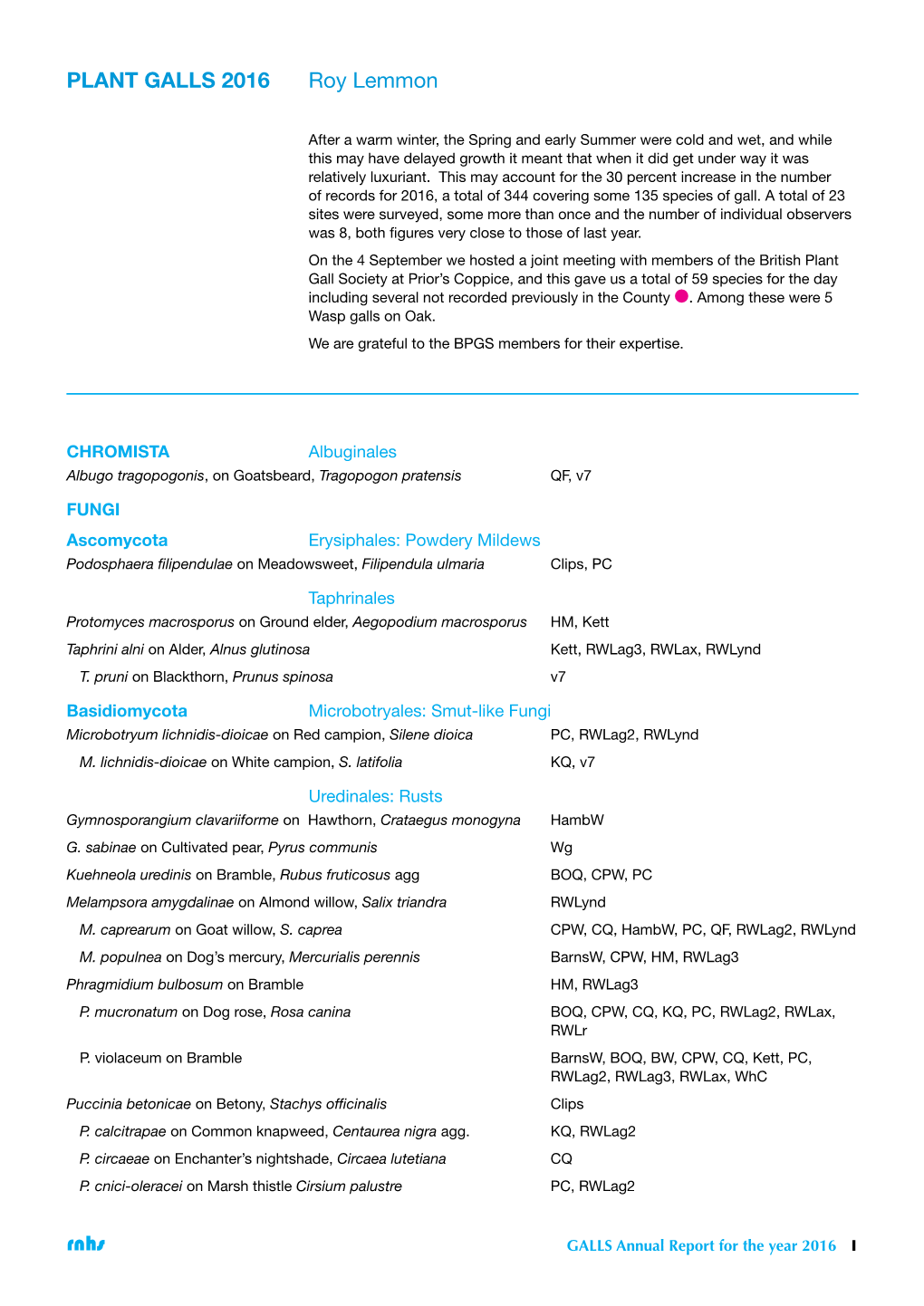 Rnhs PLANT GALLS 2016 Roy Lemmon