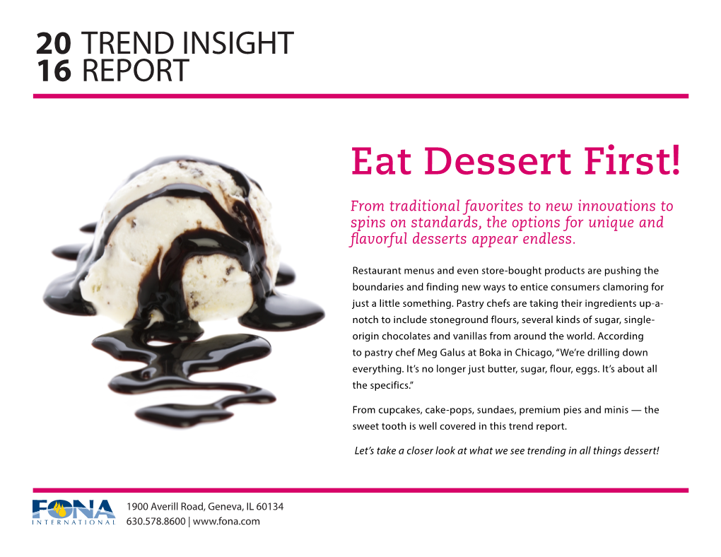 Eat Dessert First!