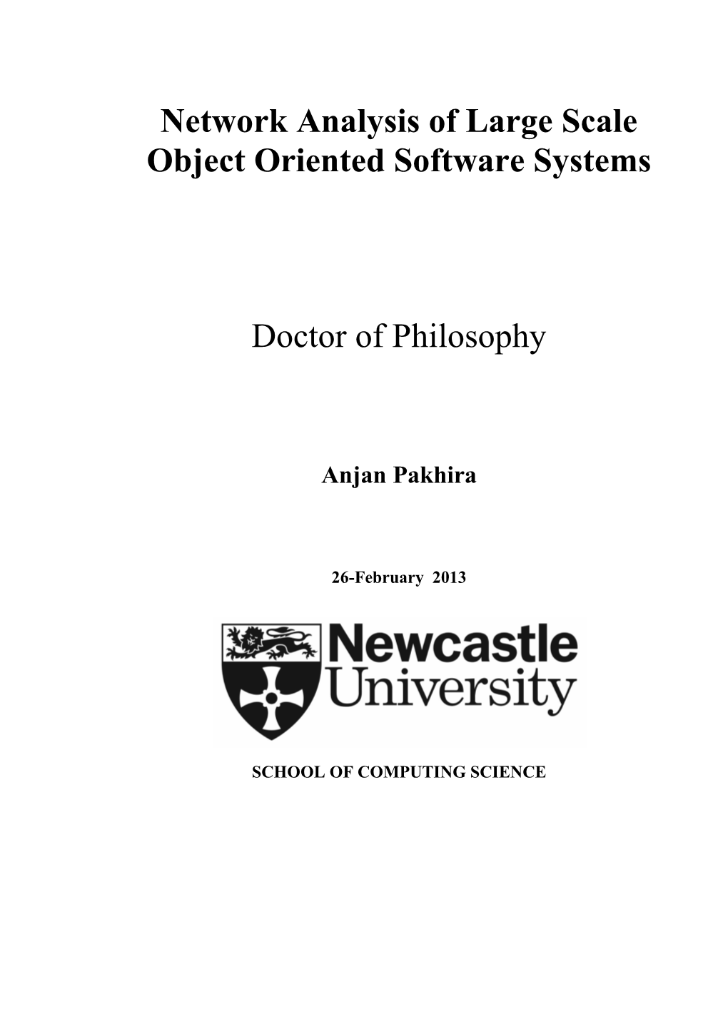 Network Analysis of Large Scale Object Oriented Software Systems
