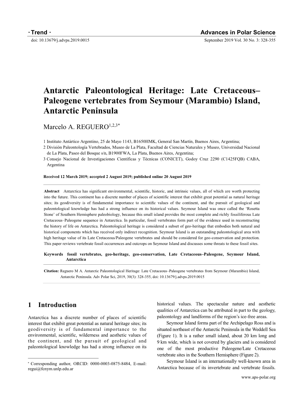 Late Cretaceous– Paleogene Vertebrates from Seymour (Marambio) Island, Antarctic Peninsula