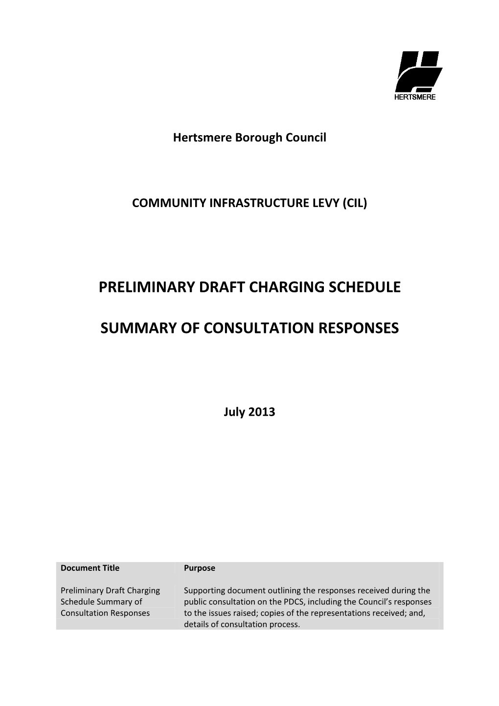 CD14 PDCS Summary of Consultation Responses