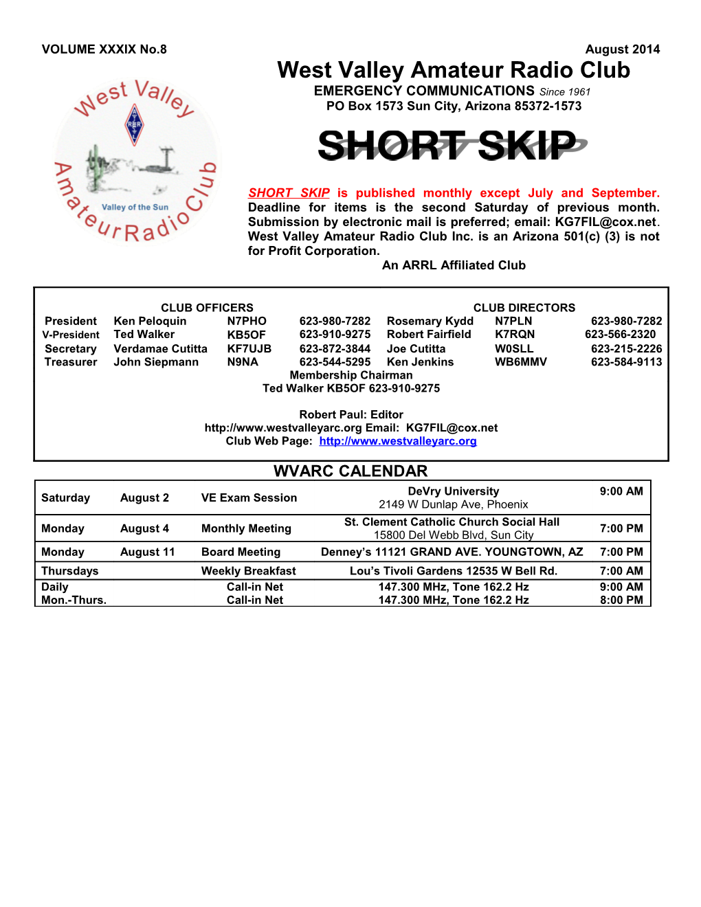 West Valley Amateur Radio Club