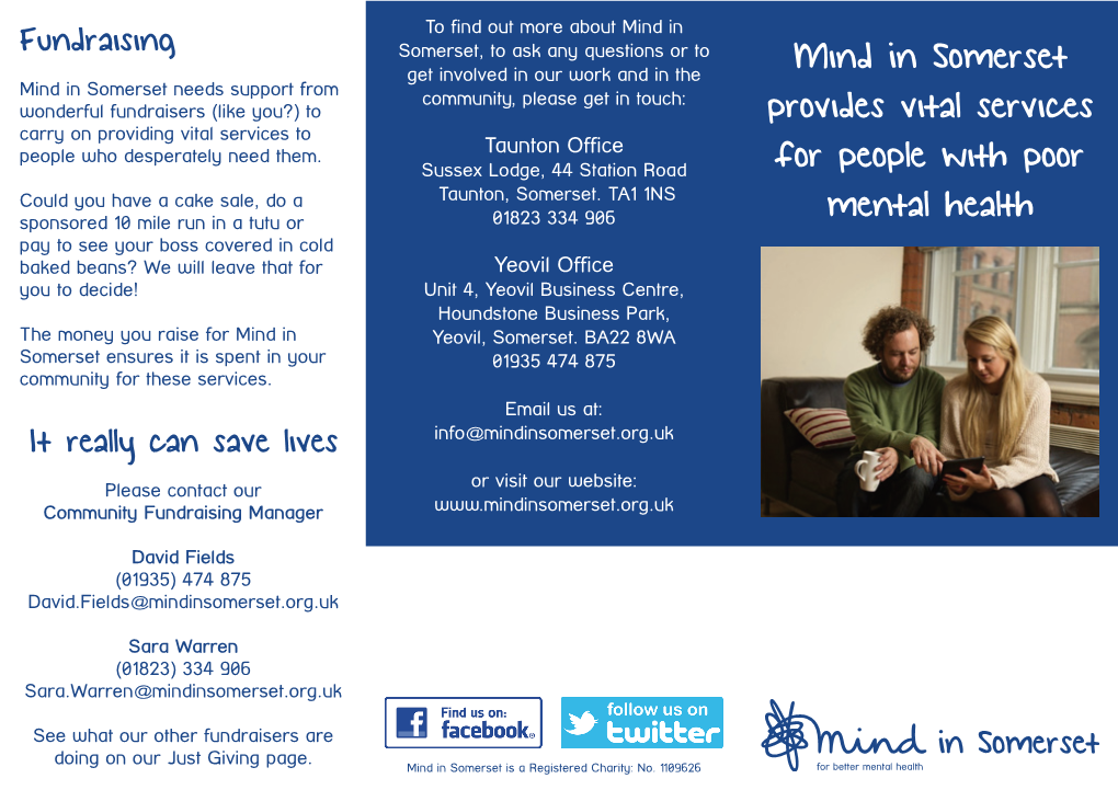 Mind in Somerset Provides Vital Services for People with Poor