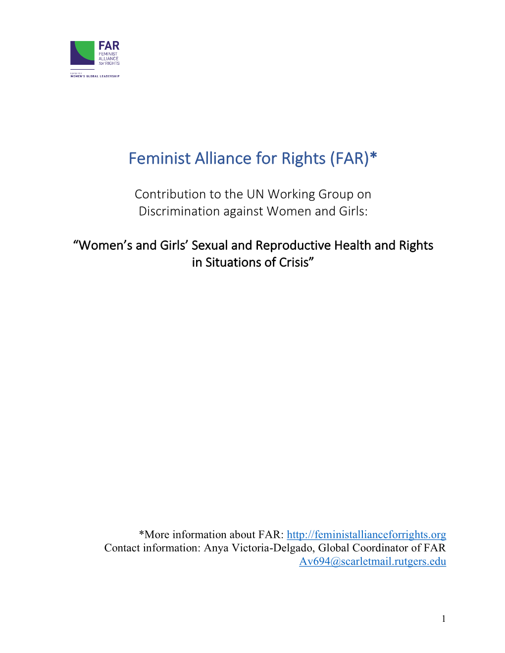 Feminists Alliance for Rights