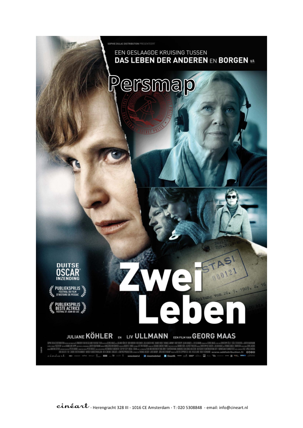 Email: Info@Cineart.Nl ZWEI LEBEN