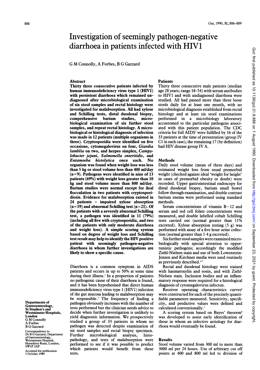 Investigation of Seemingly Pathogen-Negative Diarrhoea